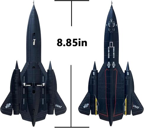 SR-71 Blackbird Model Plane 1/144 Scale SR71 Aircraft Kit Metal Diecast Blackbird Aircraft Military Fighter Attack Airplane Model for Collection or Birthday Gift in Saudi Arabia