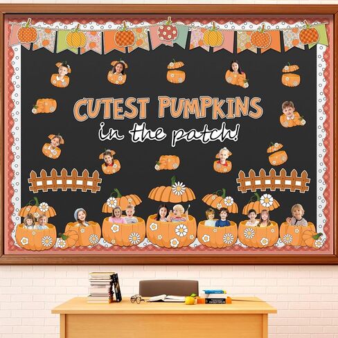 111 PCS Fall Bulletin Board Fall Photo DIY Pumpkin Classroom Decorations Maple Leaves Pumpkins Attouts for Bulletin Board Attgiving Autumn Classroom School Wall Party Decoration in Saudi Arabia