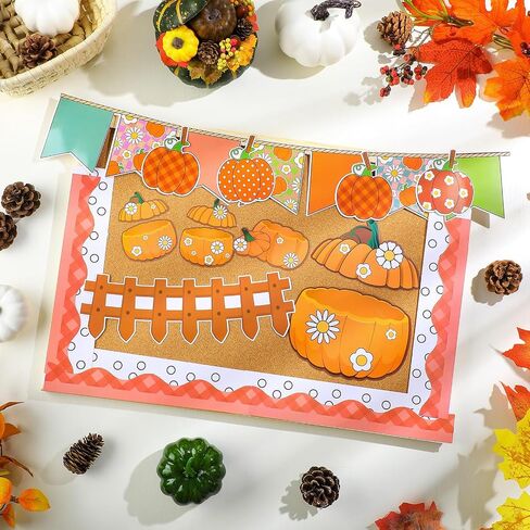 111 PCS Fall Bulletin Board Fall Photo DIY Pumpkin Classroom Decorations Maple Leaves Pumpkins Attouts for Bulletin Board Attgiving Autumn Classroom School Wall Party Decoration in Saudi Arabia