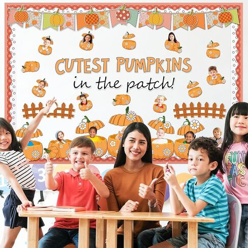 111 PCS Fall Bulletin Board Fall Photo DIY Pumpkin Classroom Decorations Maple Leaves Pumpkins Attouts for Bulletin Board Attgiving Autumn Classroom School Wall Party Decoration in Saudi Arabia