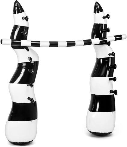 Inflatable Limbo Sandworm Game Halloween Party Carnival Game Trick or Treat Party Decor Vacations Indoor Outdoor Fun Inflatable Halloween Backyard Games for Teens Adult in Saudi Arabia