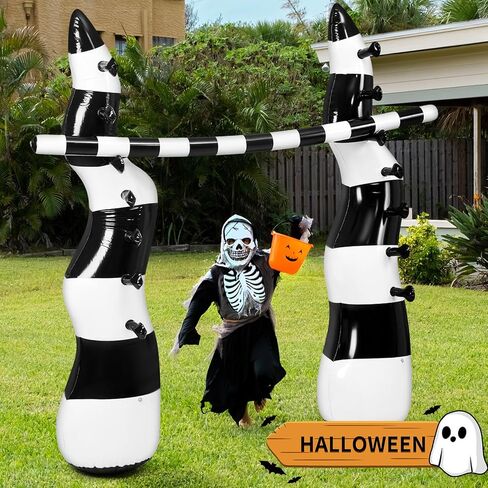 Inflatable Limbo Sandworm Game Halloween Party Carnival Game Trick or Treat Party Decor Vacations Indoor Outdoor Fun Inflatable Halloween Backyard Games for Teens Adult in Saudi Arabia