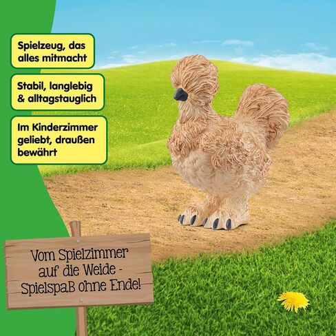 Schleich Farm World - لطيف ، 2 "لعبة الدجاج السيلي للأطفال. ألعاب تمثال للحيوانات واقعية للبنين والبنات. in Saudi Arabia