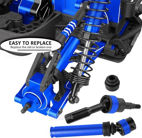 RC Upgrades Part for 1/10 Granite 3S/Senton 3S & Mega550,Aluminum Shock,Links,Suspension A-Arm,Caster Block,Steering Blocks,Stub Axle Carriers,Driveshaft CVD Axles w/Hex,Navy Blue in Saudi Arabia