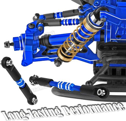 RC Upgrades Part for 1/10 Granite 3S/Senton 3S & Mega550,Aluminum Shock,Links,Suspension A-Arm,Caster Block,Steering Blocks,Stub Axle Carriers,Driveshaft CVD Axles w/Hex,Navy Blue in Saudi Arabia