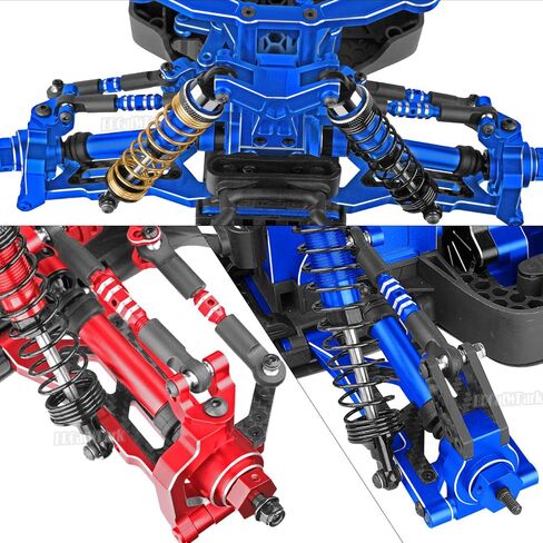RC Upgrades Part for 1/10 Granite 3S/Senton 3S & Mega550,Aluminum Shock,Links,Suspension A-Arm,Caster Block,Steering Blocks,Stub Axle Carriers,Driveshaft CVD Axles w/Hex,Navy Blue in Saudi Arabia
