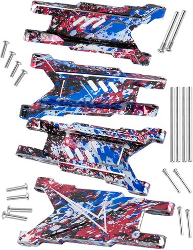 RC الألومنيوم الخلفي التعليق الخلفي ترقيات A-ARMS جزء ل 1/10 SLASH/ROSTLER/Stampede/Hoss/X0-1 4x4 4WD VXL ، قفزة الأسلحة تعليق سبائك ، أحمر (#3655) in Saudi Arabia