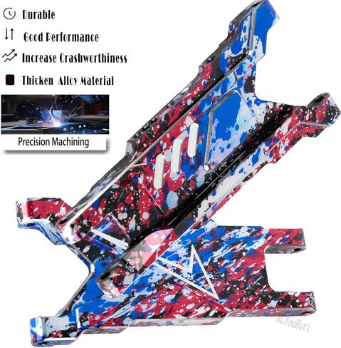 RC الألومنيوم الخلفي التعليق الخلفي ترقيات A-ARMS جزء ل 1/10 SLASH/ROSTLER/Stampede/Hoss/X0-1 4x4 4WD VXL ، قفزة الأسلحة تعليق سبائك ، أحمر (#3655) in Saudi Arabia
