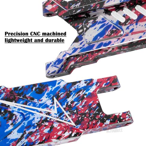 RC الألومنيوم الخلفي التعليق الخلفي ترقيات A-ARMS جزء ل 1/10 SLASH/ROSTLER/Stampede/Hoss/X0-1 4x4 4WD VXL ، قفزة الأسلحة تعليق سبائك ، أحمر (#3655) in Saudi Arabia