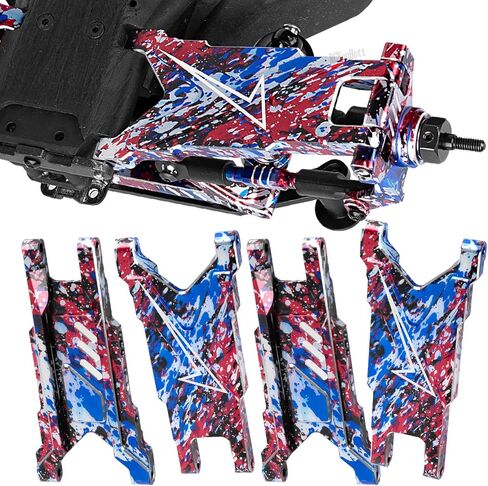 RC الألومنيوم الخلفي التعليق الخلفي ترقيات A-ARMS جزء ل 1/10 SLASH/ROSTLER/Stampede/Hoss/X0-1 4x4 4WD VXL ، قفزة الأسلحة تعليق سبائك ، أحمر (#3655) in Saudi Arabia