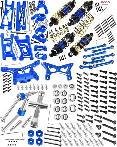 RC Upgrades Part for L0S1 1/24 Micro-B,1/28 Micro-T,Driveshafts,Shocks,Shock Towers,A Arms,Caster Blocks,Steering Block,Stub Axle Carriers,Turnbuckles,Bearing & Screw Set,Navy Blue in Saudi Arabia