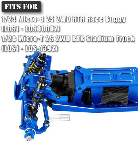 RC Upgrades Part for L0S1 1/24 Micro-B,1/28 Micro-T,Driveshafts,Shocks,Shock Towers,A Arms,Caster Blocks,Steering Block,Stub Axle Carriers,Turnbuckles,Bearing & Screw Set,Navy Blue in Saudi Arabia