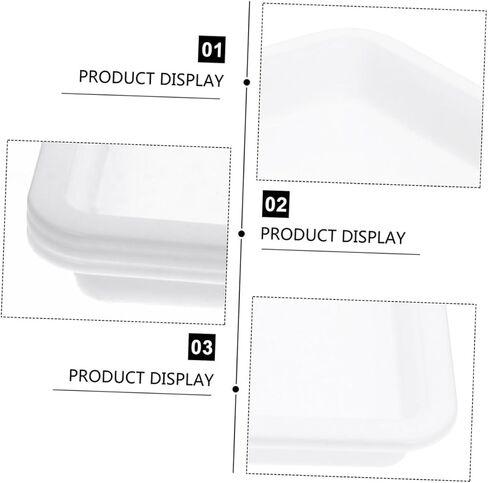 Angoily 4Pcs Food Grade Plastic Experiment Trays for School Activities Durable Mixing Palette for Painting Crafts and Sensory Play Random Colors in Saudi Arabia
