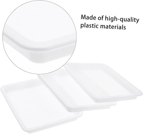Angoily 4Pcs Food Grade Plastic Experiment Trays for School Activities Durable Mixing Palette for Painting Crafts and Sensory Play Random Colors in Saudi Arabia