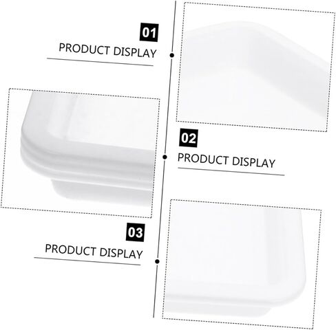 Gadpiparty 4Pcs Food Grade Plastic Activity Trays for Smooth Surface Experiment Art Trays for Crafts and Painting Random Colors in Saudi Arabia