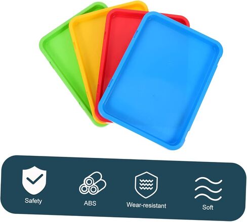 4Pcs Craft Paint Mixing Trays Versatile Watercolor Pigment Plates for Artists Students Easy to Clean for Oil Gouache Painting in Saudi Arabia