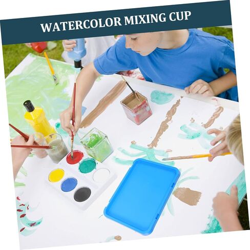 4Pcs Craft Paint Mixing Trays Versatile Watercolor Pigment Plates for Artists Students Easy to Clean for Oil Gouache Painting in Saudi Arabia