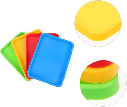 4Pcs Craft Paint Mixing Trays Versatile Watercolor Pigment Plates for Artists Students Easy to Clean for Oil Gouache Painting in Saudi Arabia