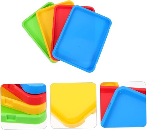 4Pcs Craft Paint Mixing Trays Versatile Watercolor Pigment Plates for Artists Students Easy to Clean for Oil Gouache Painting in Saudi Arabia