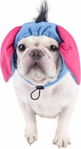 Dog Costume Hat with Donkey Ear for Dogs and Cats, Funny Dog Halloween Christmas Costumes Headwear,Small Medium Large Pet Cosplay Clothes for Party Birthday and Holiday,L in Saudi Arabia