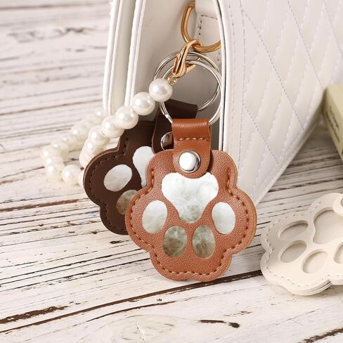 3pcs سلاسل مفاتيح تخزين الشعر للحيوانات الأليفة ، سلسلة مفاتيح مفاتيح جلدية على شكل مخلب للكلاب والقطط تخزين فرو تذكارية التذكارات حلقة مفتاح لمجلة شعر الحيوانات الأليفة (أبيض ، بني فاتح ، بني داكن) in Kuwait