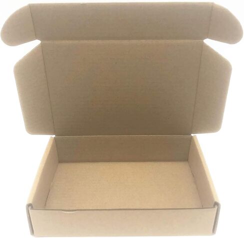 Small Cardboard Shipping Box Mailers 6x4x1.6 Inch Corrugated Packaging Storage Boxes 100 Pack (Inside Size: 5.3 x 3.8 x 1.5") in Saudi Arabia