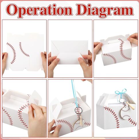 Marspark 12 Sets Baseball Treat Snack Hights مع Wood Baseball Keychains Party Favors Mini Ball Bat Decorations Candy Goodie Cookies Facs Sports Friday Event Supplies Sport in Saudi Arabia