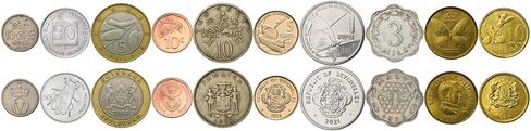 Animal Fantasy Coins Collection - 100 Different Novelty Tokens - European, Asian, American, and African Wildlife - Birds, Mammals, Marine Animals in Kuwait