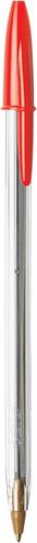 BIC Cristal Xtra Smooth Ballpoint Pen, Medium Point (1.0mm), Red, 10-Count in Saudi Arabia