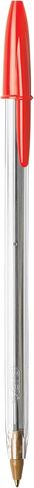 BIC Cristal Xtra Smooth Ballpoint Pen, Medium Point (1.0mm), Red, 10-Count in Saudi Arabia