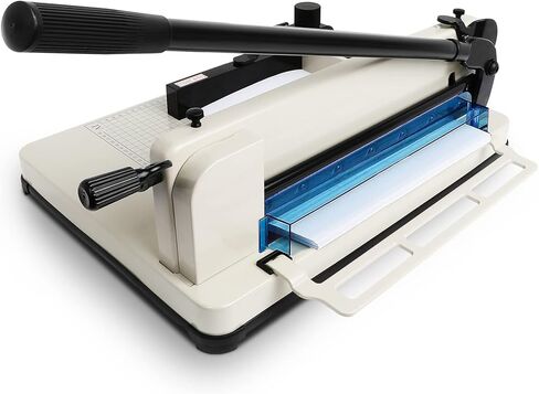 FAHKNS 12" Heavy Duty Guillotine Trimmer Paper Cutter,Cortadora de Papel 400 Sheets Paper Trimmer with Double Safety Protection Durable HSS Blade for Cutting Paper in Saudi Arabia