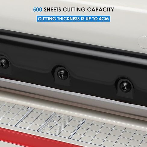 FAHKNS 12" Heavy Duty Guillotine Trimmer Paper Cutter,Cortadora de Papel 400 Sheets Paper Trimmer with Double Safety Protection Durable HSS Blade for Cutting Paper in Saudi Arabia