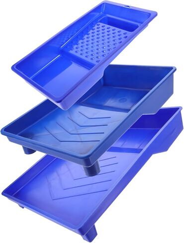 3Pcs Large Capacity Paint Trays Mixing Tray for Paint Wall Painting Tools for Home Decoration Random Style in Saudi Arabia