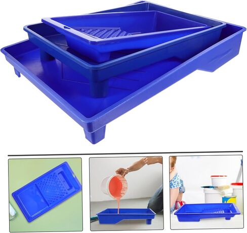 3Pcs Large Capacity Paint Trays Mixing Tray for Paint Wall Painting Tools for Home Decoration Random Style in Saudi Arabia