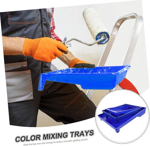 3Pcs Large Capacity Paint Trays Mixing Tray for Paint Wall Painting Tools for Home Decoration Random Style in Saudi Arabia
