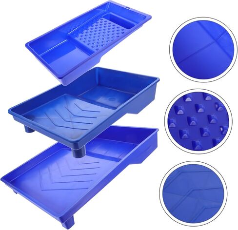 3Pcs Large Capacity Paint Trays Mixing Tray for Paint Wall Painting Tools for Home Decoration Random Style in Saudi Arabia