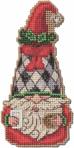 Mill Hill Milk and Cookie Gnome Cross Cross Stitch Ornament Kit 2024 Jim Shore Collection JS202413 ، 3 × 5 بوصات ، متعددة in Saudi Arabia