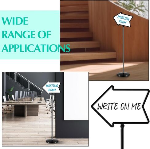 LINCIA 2 PACK ARROW ARROW SIGN SCAND STAND STAND ALPERTION SINDS 11.7 × 16.5 بوصة مزدوجة من جانب التمثال الثقيل لمدرسة الفندق في الهواء الطلق الداخلي in Saudi Arabia