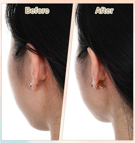 12 Pcs Earring Backs for Droopy Ears, Earring Backs for Heavy Earrings & Droopy Ears, Tight Earrings Lifter Backers Replacement in Saudi Arabia
