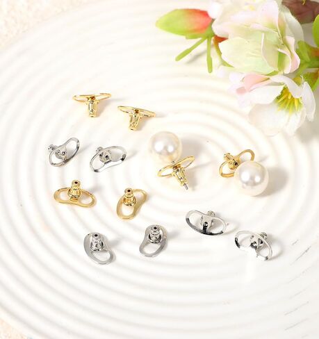 12 Pcs Earring Backs for Droopy Ears, Earring Backs for Heavy Earrings & Droopy Ears, Tight Earrings Lifter Backers Replacement in Saudi Arabia