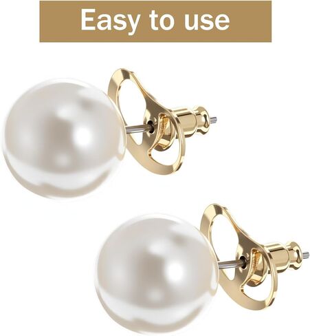 12 Pcs Earring Backs for Droopy Ears, Earring Backs for Heavy Earrings & Droopy Ears, Tight Earrings Lifter Backers Replacement in Saudi Arabia