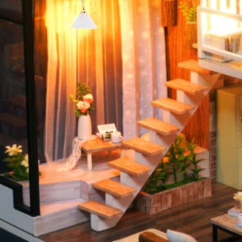2X 1/12 Dollhouse Miniature Fruniture Mini Ceiling Lamp Tiny Battery Operated Bedroom Living Room Decoration Accessories in Saudi Arabia