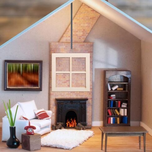 16pcs dollhouse Windows 1 12 مقياس دمية خشبية دمية إطار أثاث دمية الأثاث مصغرة لإطارات النوافذ ل 1 12 دمية أثاث الأثاث in Saudi Arabia