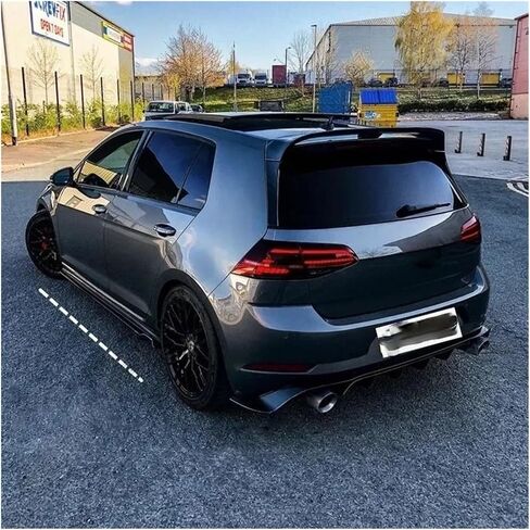 التنانير الجانبية متوافقة مع VW Golf 7 7.5 MK7 MK7.5 R GTI R-LINE 2013-2019 SIDE SKIRT SILL SILL TYLING SPOILER SPOILER SPOILER in Saudi Arabia