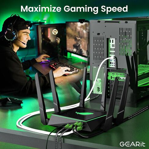 كابل إيثرنت خارجي GearIT Cat6 (75 قدمًا) CCA نحاسي، مقاوم للماء، دفن مباشر، في الأرض، سترة للأشعة فوق البنفسجية، POE، شبكة، إنترنت، كابل Cat 6، Cat6 - 75 قدمًا in Saudi Arabia
