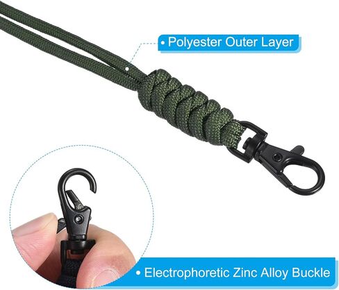 Patikil Badge Lanyard مع قفل جراد البحر ، حزام خطاف سلك مفتاح القلادة لمفاتيح حامل بطاقة هوية الصافرة حامل شارة بطاقة صافرة صافرة in Saudi Arabia