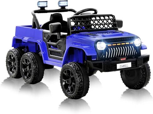 24V 4WD Ride On Jeep for Kids ، وركوب كهربائية على سيارة مع التحكم عن بعد ، وأضواء LED ، وموسيقى البلوتوث ، وعجلات الطاقة على الطرق الوعرة ، وهدية لعبة للأولاد والبنات الذين تتراوح أعمارهم بين 3 سنوات ، وردي in Saudi Arabia