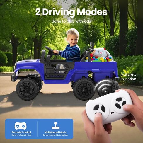 24V 4WD Ride On Jeep for Kids ، وركوب كهربائية على سيارة مع التحكم عن بعد ، وأضواء LED ، وموسيقى البلوتوث ، وعجلات الطاقة على الطرق الوعرة ، وهدية لعبة للأولاد والبنات الذين تتراوح أعمارهم بين 3 سنوات ، وردي in Saudi Arabia