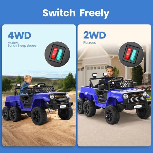 24V 4WD Ride On Jeep for Kids ، وركوب كهربائية على سيارة مع التحكم عن بعد ، وأضواء LED ، وموسيقى البلوتوث ، وعجلات الطاقة على الطرق الوعرة ، وهدية لعبة للأولاد والبنات الذين تتراوح أعمارهم بين 3 سنوات ، وردي in Saudi Arabia