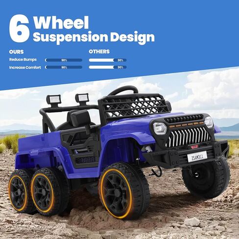 24V 4WD Ride On Jeep for Kids ، وركوب كهربائية على سيارة مع التحكم عن بعد ، وأضواء LED ، وموسيقى البلوتوث ، وعجلات الطاقة على الطرق الوعرة ، وهدية لعبة للأولاد والبنات الذين تتراوح أعمارهم بين 3 سنوات ، وردي in Saudi Arabia